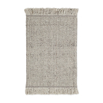 Ковер из переработанного пластика светло-серого цвета из коллекции ethnic, 60х90 см