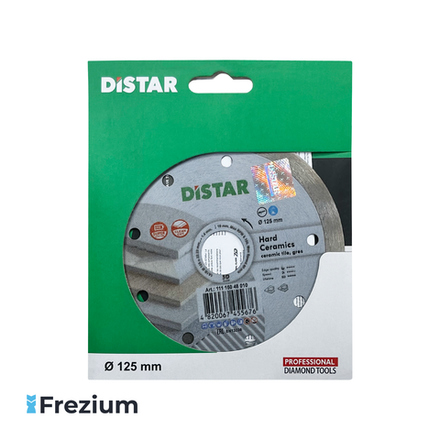 Диск алмазный сплошной по керамике "DiStar" Hard ceramics (125x22,23x1,4)