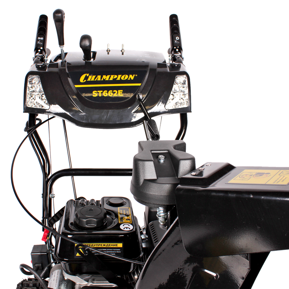 Снегоуборщик бензо Champion ST662E (6,5л.с,61см,80,5кг) эл.старт, обогрев