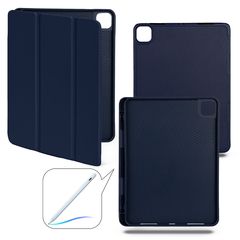 Чехол книжка-подставка Smart Case Pensil со слотом для стилуса для iPad Pro 6 (12.9") - 2022 (Темно-синий / Dark Blue)
