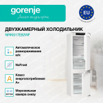 Встраиваемый двухкамерный холодильник Gorenje NRKI517E82WF