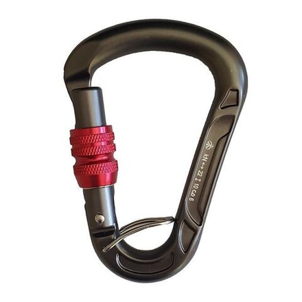 Карабин Вертикаль треугольный муфтированный с перемычкой дюраль