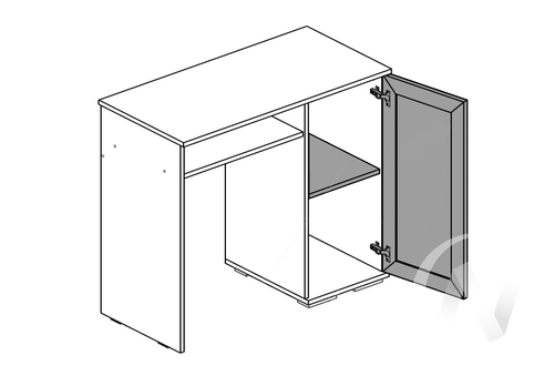 Стол косметический РС-20 Спальня Ричард (орех донской)