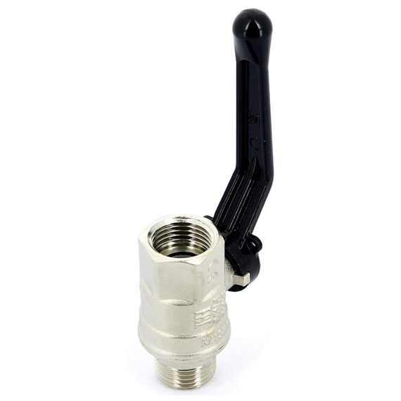 Кран BUGATTI НВ 1/2 ручка NEW JERSEY серия 915, полный проход — (2)