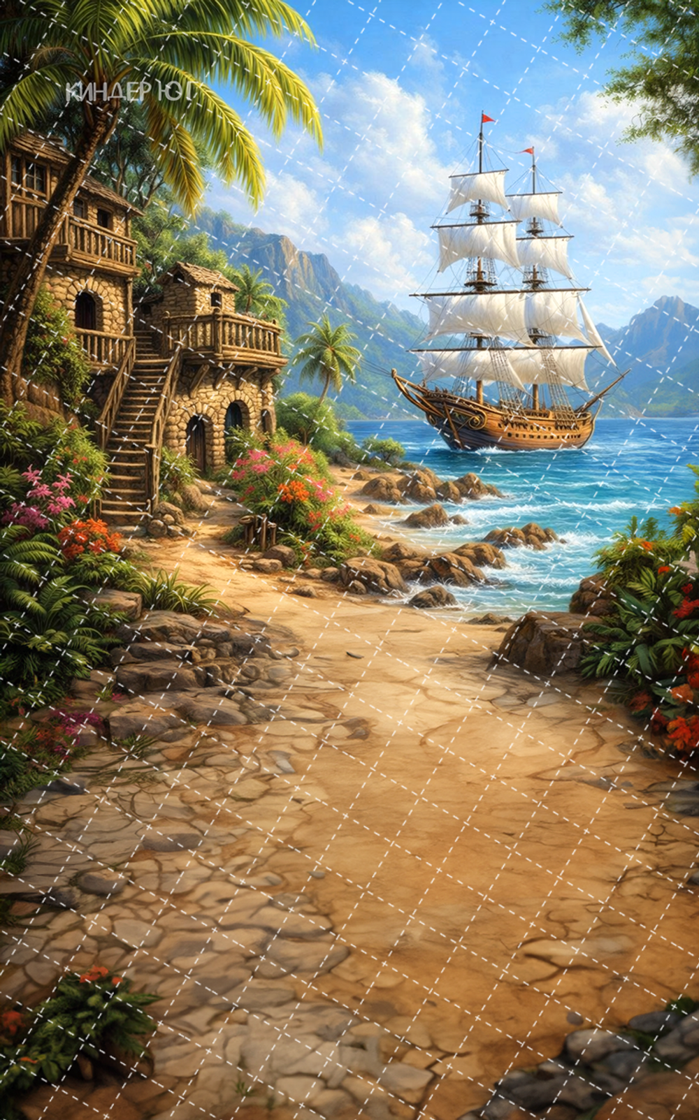 Фотофон "Остров пиратов" арт. ФФ904-47