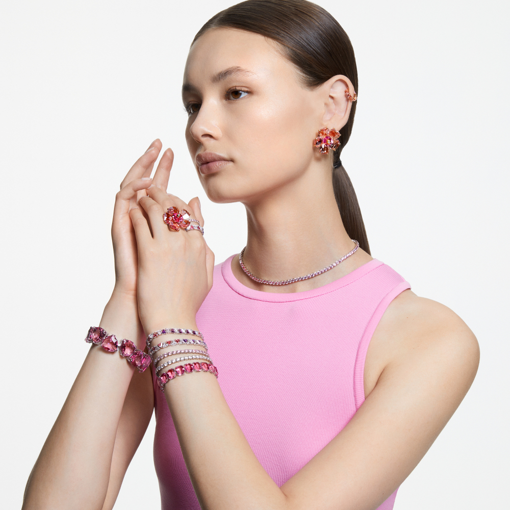 FLORERE:RING DOUBLE SHANK PINK/GOS 58