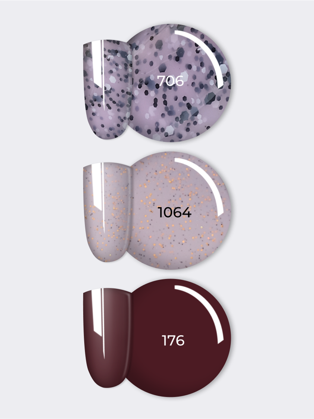 NR Solid Gel Mix Твердые гель-лаки Palette 06.