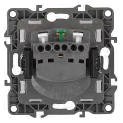 12-2102-15 ЭРА Розетка 2P+E Schuko со шторками, 16A-250В, IP20, Эра12, перламутр