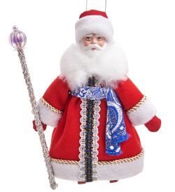РусКукла RK-781 Кукла подвесная «Дед Мороз» мал.