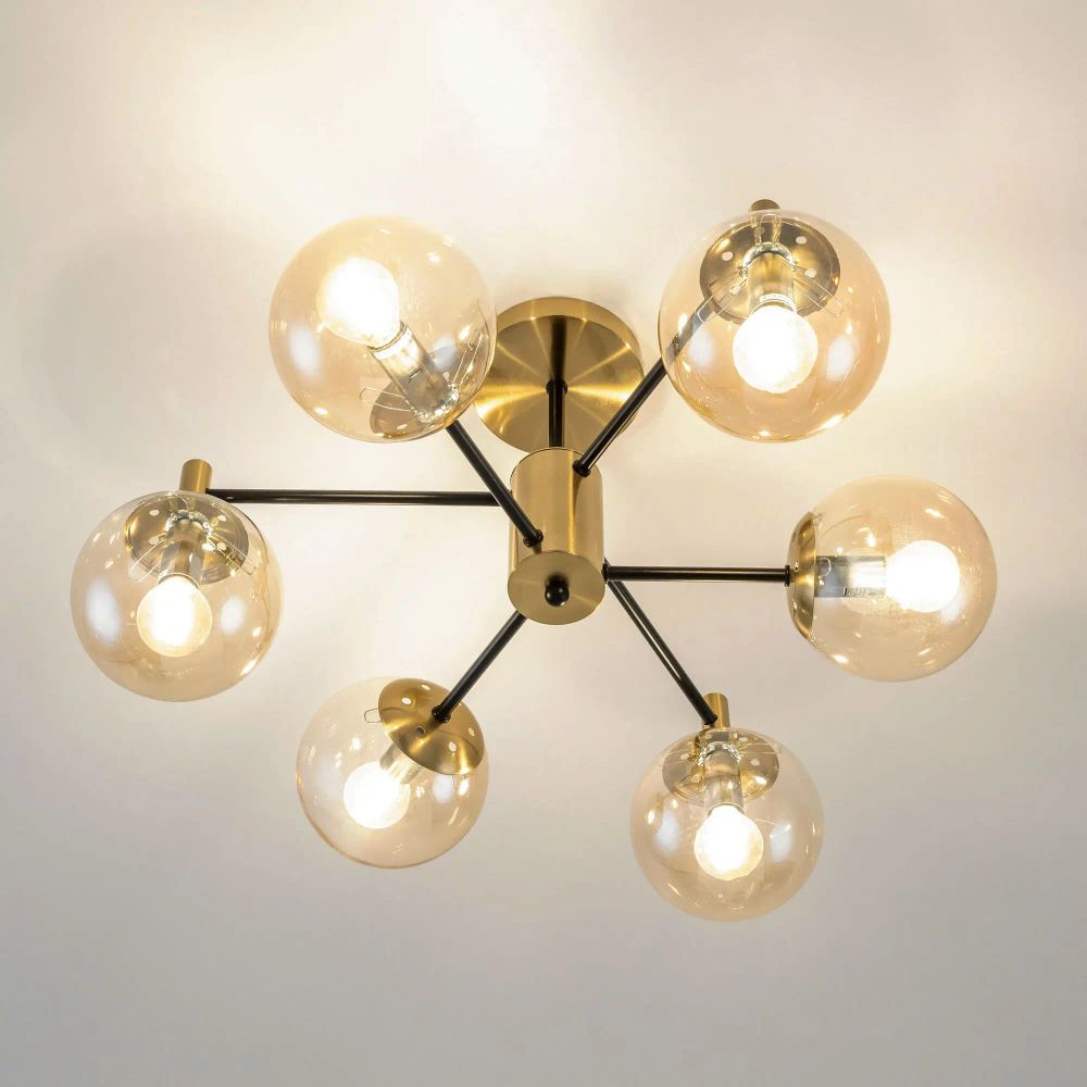 Citilux Шарлиз CL143163 Люстра на штанге Бронза