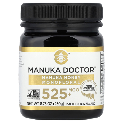 Manuka Doctor, монофлорный мед манука, MGO 525+, 250 г (8,75 унции)