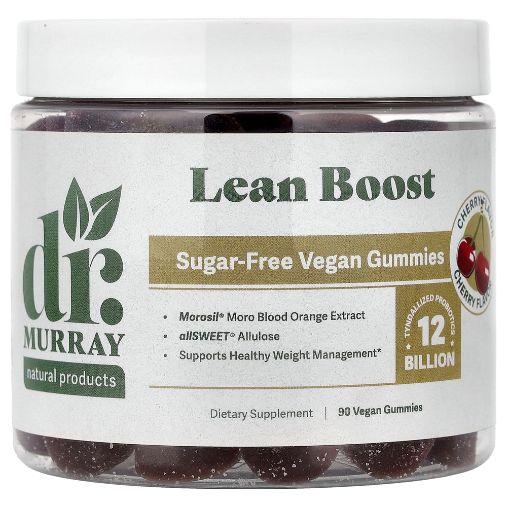 Dr. Murray's, Lean Boost, жевательные таблетки, со вкусом вишни, 90 веганских жевательных таблеток