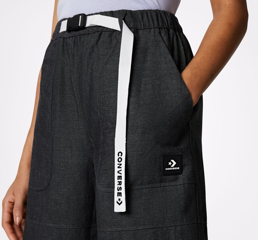 10023201001 Брюки муж. CONVERSE CHAMBRAY CULOTTE CONVERSE BLACK
