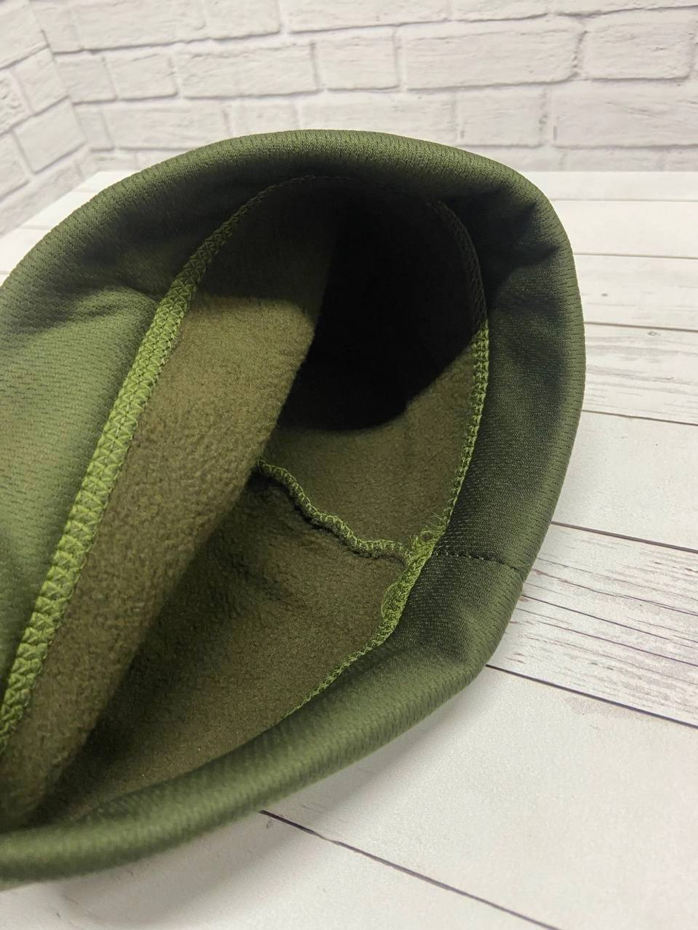 Шапка флисовая softshell / олива
