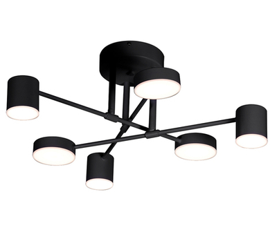 07649-6D,19(3000K) Люстра димм.Мекли черный