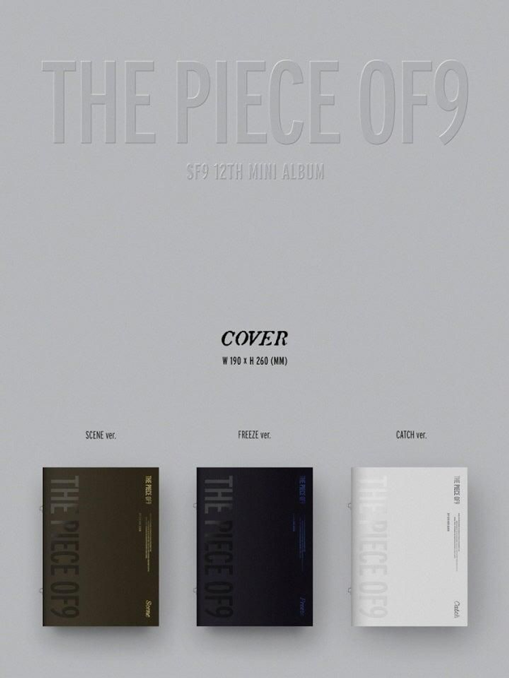 Альбом SF9 - THE PIECE OF9 12th Mini Album 3 Version SET