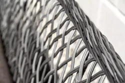 "Катания" обеденная группа плетеная на 4 персоны, цвет графит