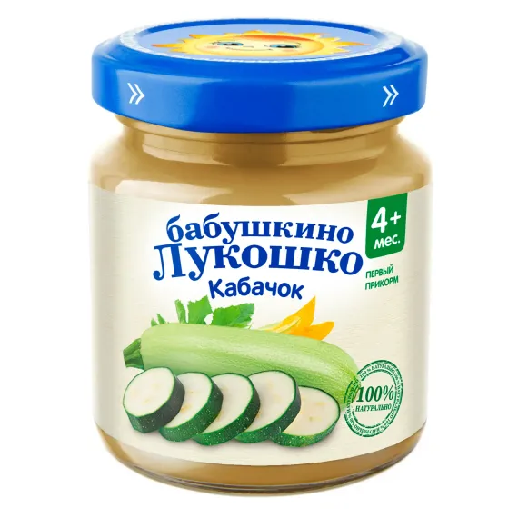Пюре Бабушкино лукошко кабачок для детей с 4 месяцев 100 г