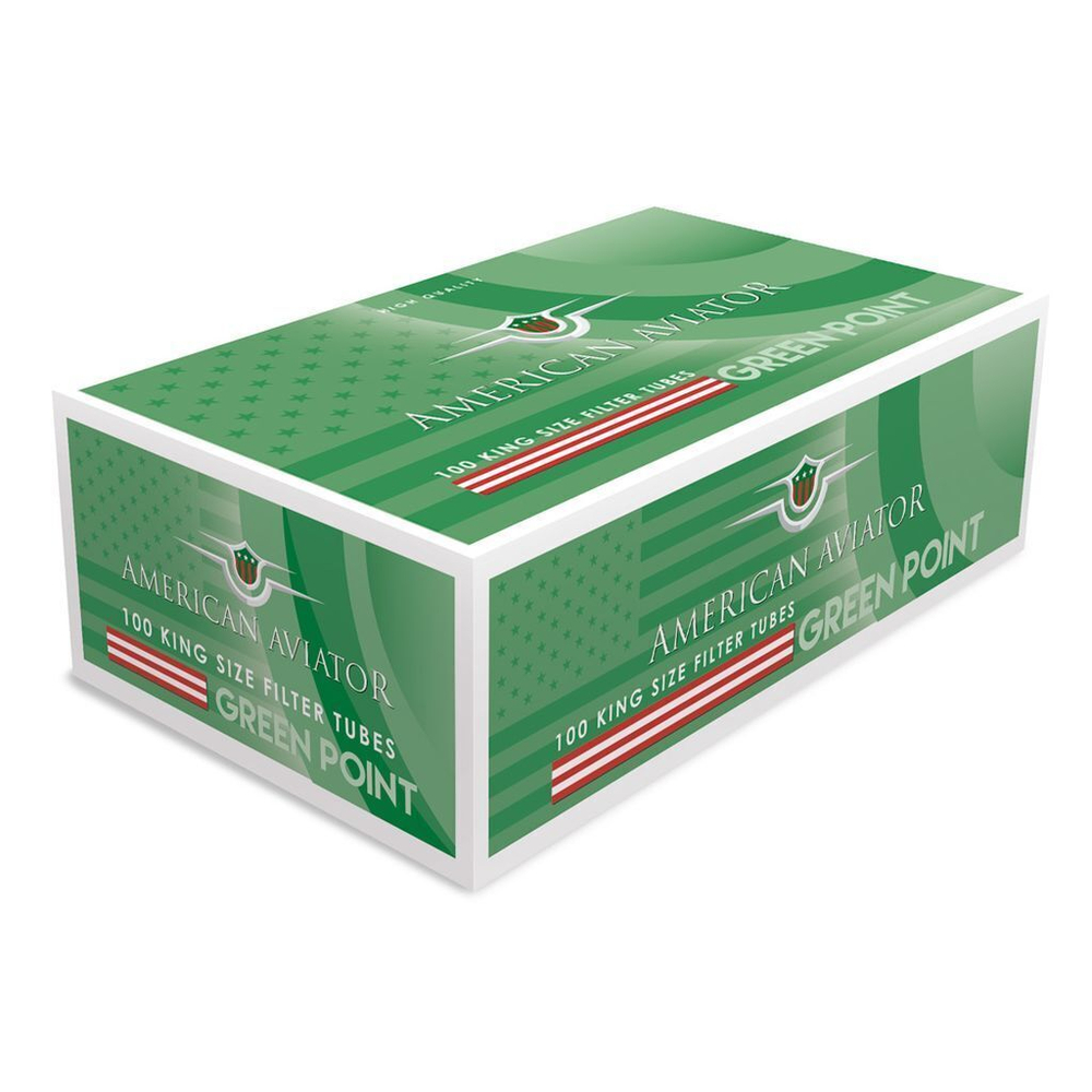 Гильзы для сигарет "American Aviator" Green Point Menthol Capsule 100шт.