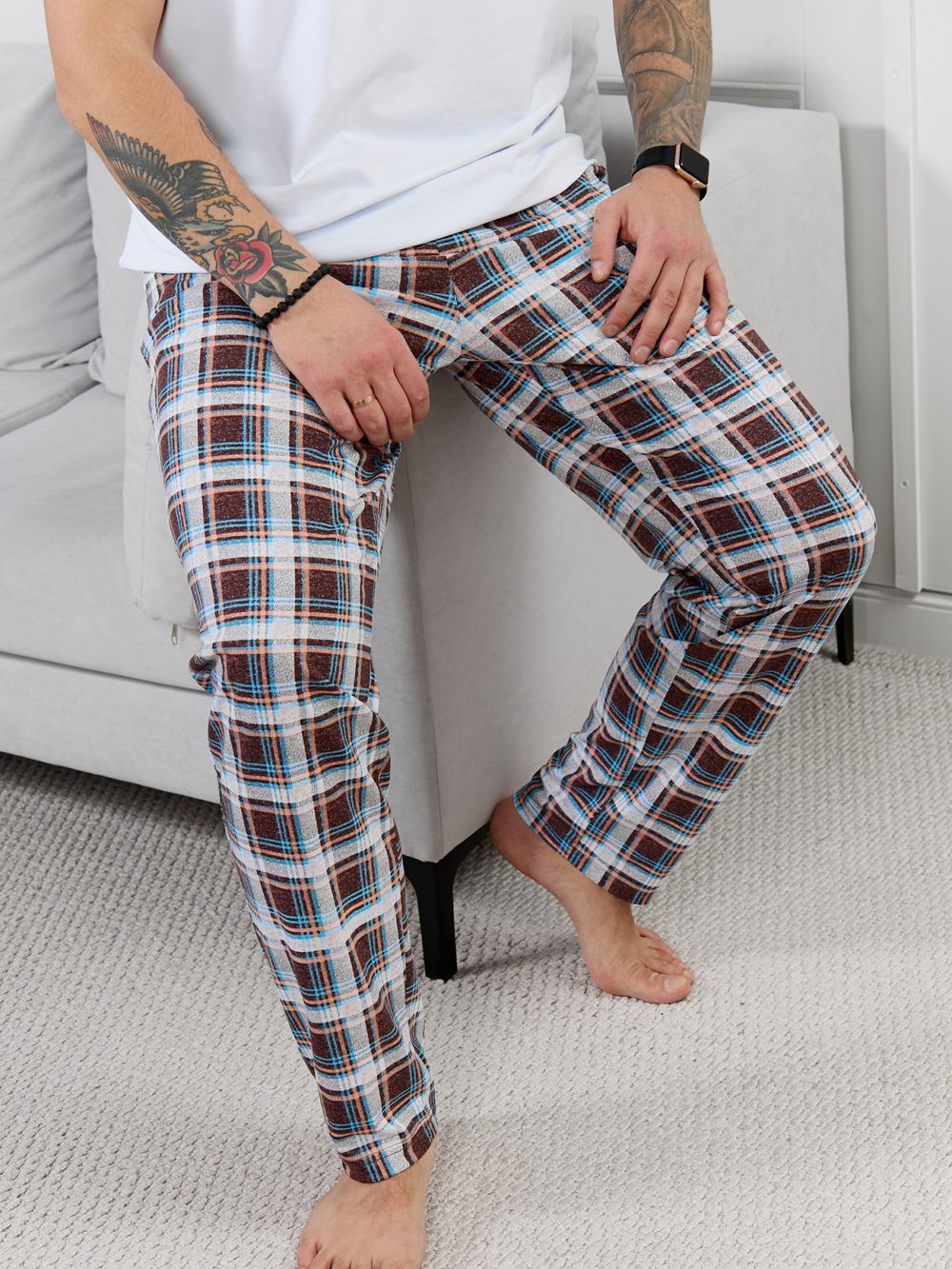 Брюки мужские Тор-1.1 Виотекс КЛЕТКА РАЗНОЦВЕТНАЯ