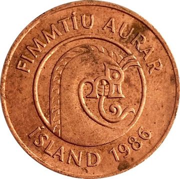 50 эйре 1986 Исландия