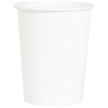 Стаканы бумажные в белом цвете, 250 мл, 6 шт