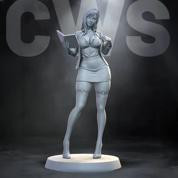 Tifa office lady - Final Fantasy