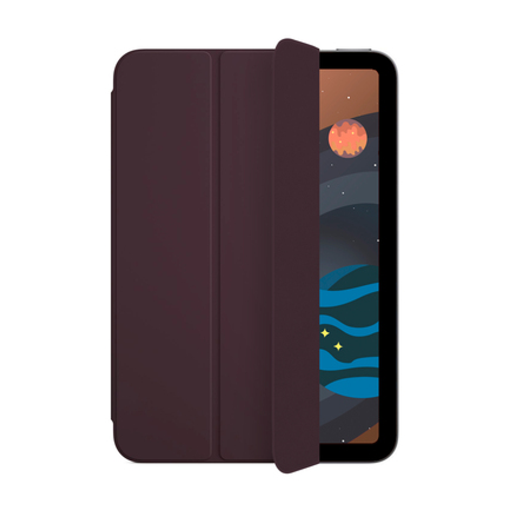 Чехол-книжка Smart Folio Cover для Apple iPad mini 6 (2021) (полиуретан с подставкой) (Dark Cherry)