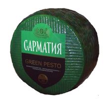 Сыр &quot;Сарматия Green Pesto&quot; Беловежский - купить с доставкой по Москве и области
