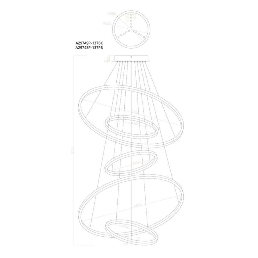 Подвесная люстра Arte Lamp ARKANE