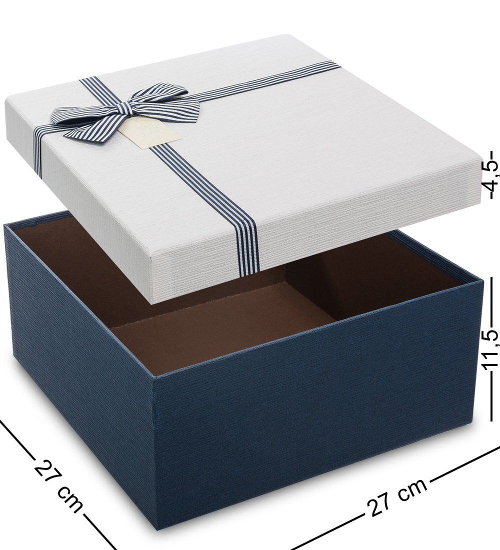 Packing Symphony WF-79-B Набор коробок из 3шт «Квадрат» цв.син./бел.