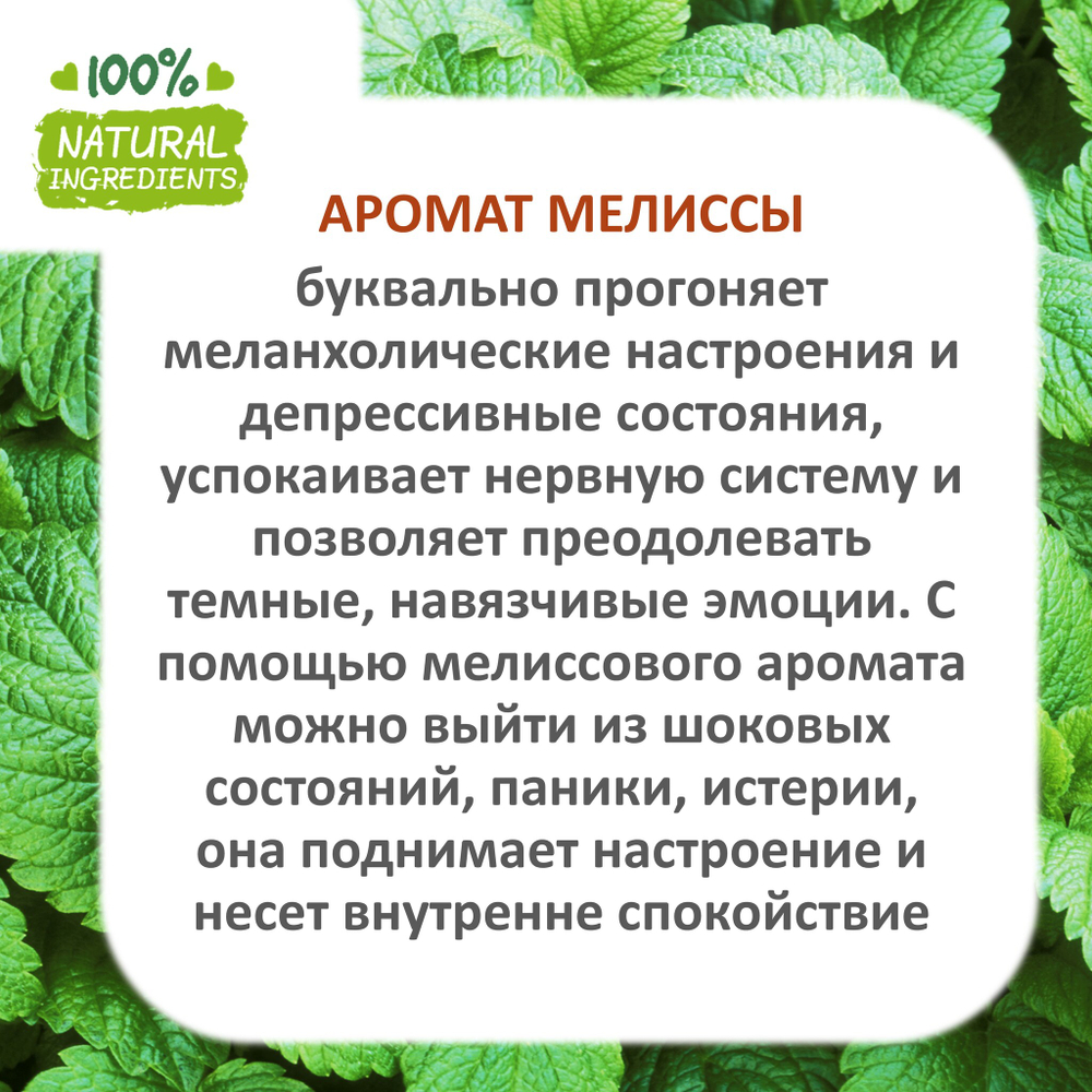 Мелисса, отдушка для свечей и мыла