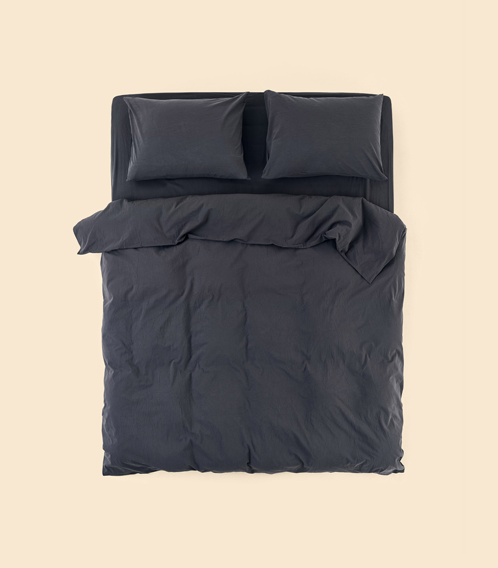 Простыня - Melange Black - 230x260 (без резинки)