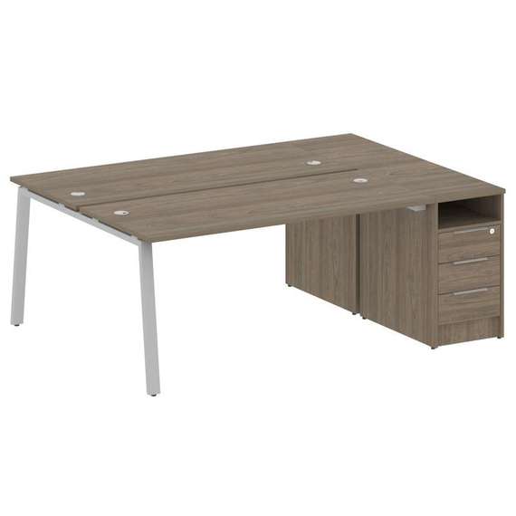 Метал Систем Рабочая станция с тумбой на А-образном м/к БА.РС-СТП-2.4