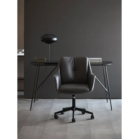 Офисное кресло Allar, экокожа, рогожка, серый