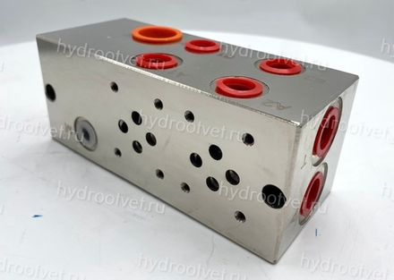 DR06-21-ST - Двухместная плита CETOP03 с гнездом под клапан DBDS6