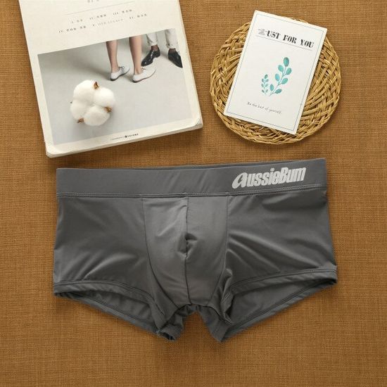 Мужские трусы хипсы серые Aussiebum