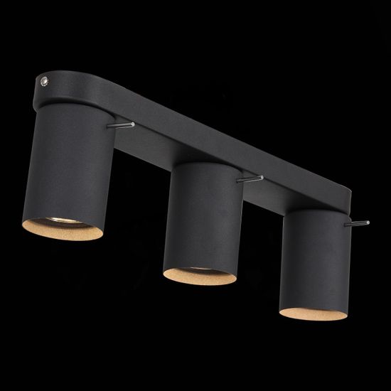 SL597.401.03 Спот ST-Luce Черный, Хром/Черный GU10 LED 3*3W Потолочные светильники