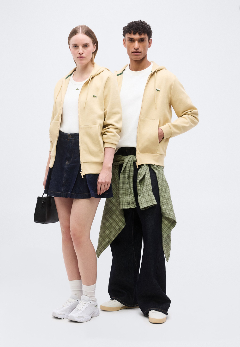 Lacoste Толстовка на молнии - просо / песок