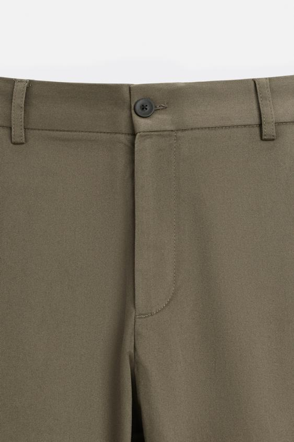 ZARA БРЮКИ ЧИНОС SLIM FIT, СВЕТЛО-ЗЕЛЕНЫЙ