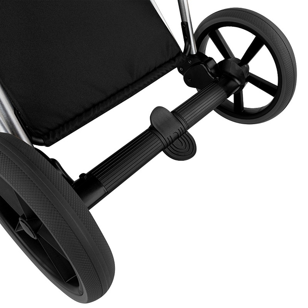 Детская коляска Roan Sol Vintage Luxury 2.0 3 в 1 с автокреслом Tutis Elo Lux EduSky Black VIN 05/CB Caviar Black/Nickel/руч.Black