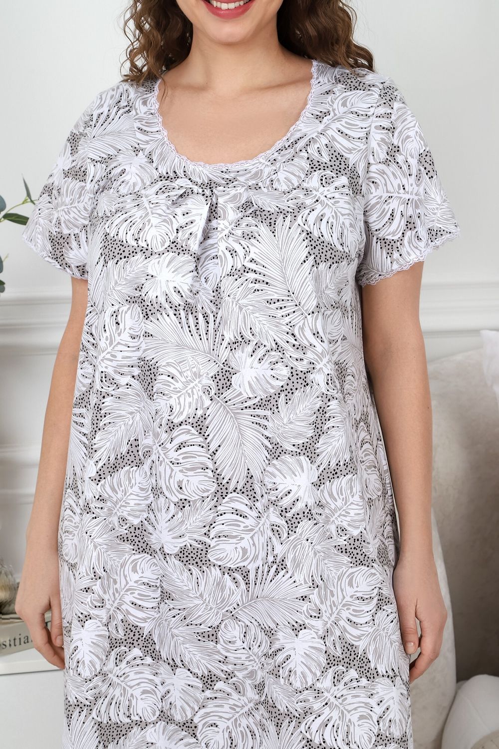 Ночная сорочка Злата Виотекс СЕРЫЙ