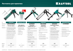 KRAFTOOL EXPERT 4-in-1 310 мл, антикапельная система, регулировка силы давления, усиленный скелетный поворотный пистолет для герметика (06675)