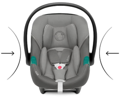 Коляска Cybex Balios S Lux TPE complete Aton S2 Lava Grey 3 в 1 Stormy Blue с дождевиками