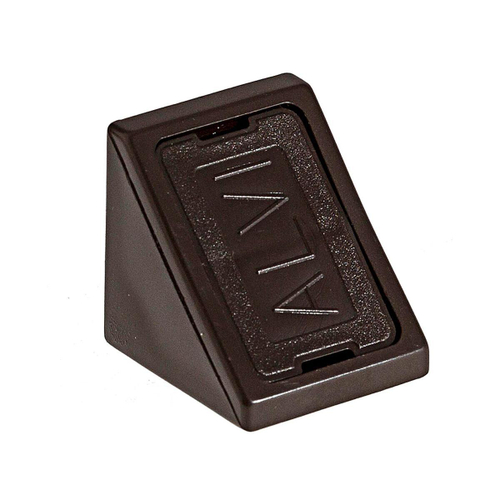 УГОЛКИ ELEMENT МЕБЕЛЬНЫЕ ПЛАСТ ТЕМ/КОРИЧНЕВЫЕ С ШУРУПОМ 6ШТ