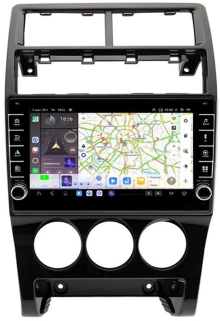 Магнитола для Lada Priora 2013-2018 - Carmedia SF-9066-3 (кнопки и крутилки) Android 13, TS20, 6+128Гб, CarPlay, 4G SIM-слот