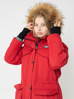 Парка женская зимняя куртка город горький красная
