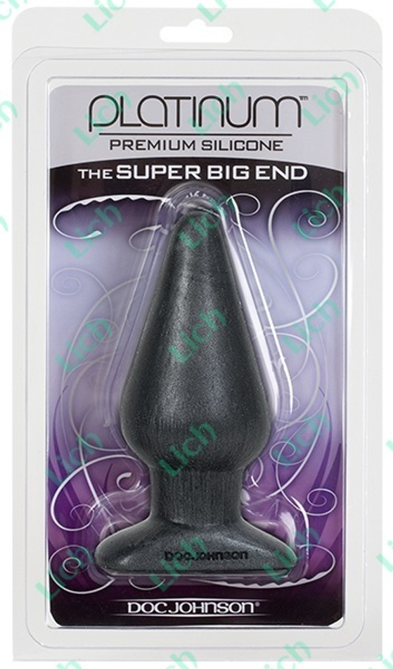 Большая серая пробка PLATINUM SILICONE