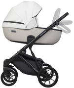 Детская коляска Riko Basic Montana X Ecco 2 в 1 32 White-Light Silver (белый-св.серый)