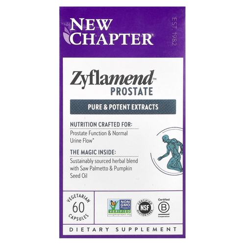 New Chapter, Zyflamend для простаты, 60 вегетарианских капсул